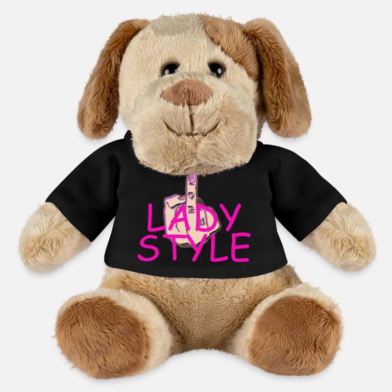 Lady Style Mittelfinger - MiniFeet® Hund Helge - Schwarz