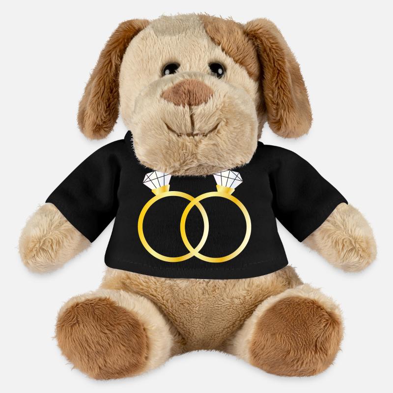Two diamond rings - MiniFeet® Dog Helge - black