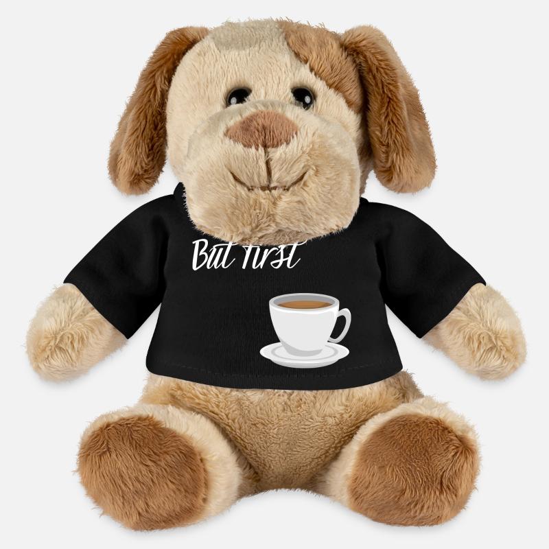 First Coffee - Coffee Design - MiniFeet® Dog Helge - black
