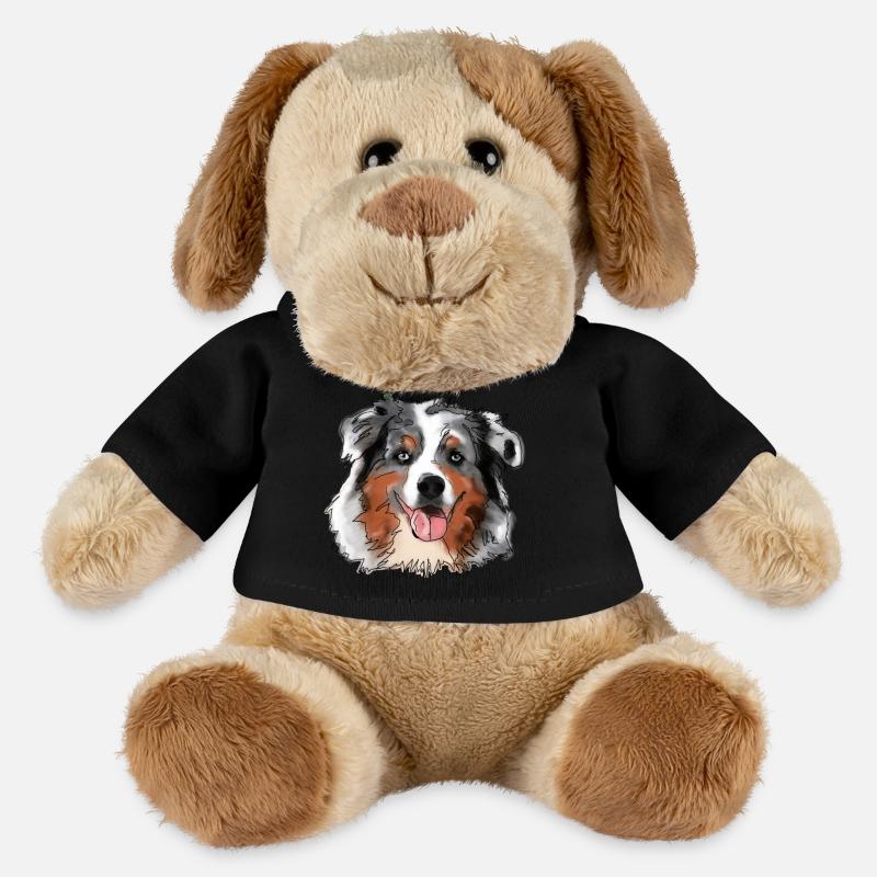 Berger australien - Chien en peluche Helge MiniFeet® - noir