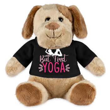 Aber zuerst Yoga - MiniFeet® Hund Helge - Schwarz - Vorne