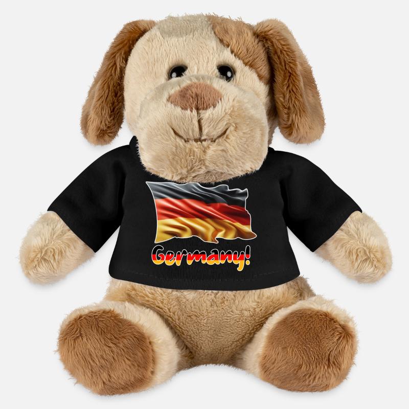 German flag with Germany lettering - MiniFeet® Dog Helge - black