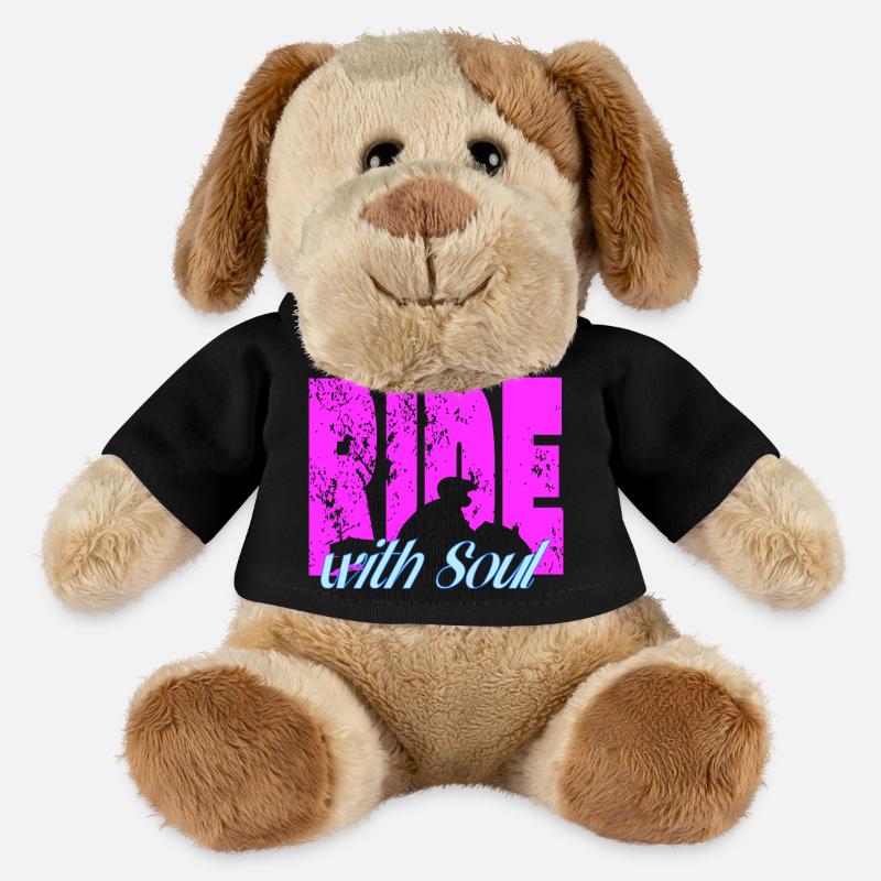Für Biker - RideWithSoul - MiniFeet® Hund Helge - Schwarz