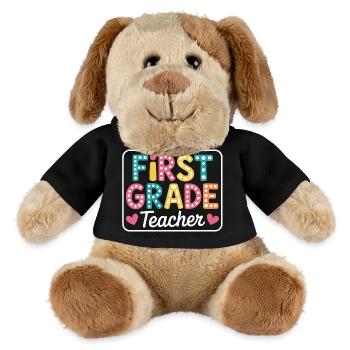 First Grade Teacher Back To School - MiniFeet® Hund Helge - Schwarz - Vorne