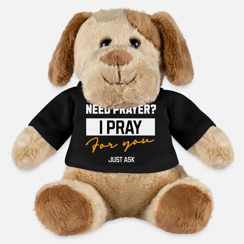 I Pray for You Prayer Message - MiniFeet® Dog Helge - black