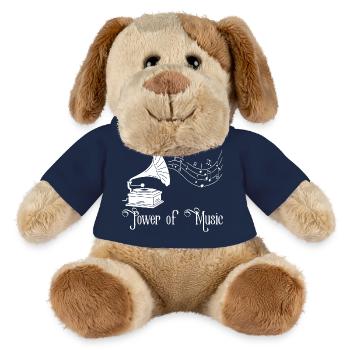 The Power of Vintage Music (White) - MiniFeet® Dog Helge - french navy - Front