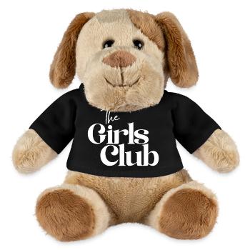 filles, soirée pyjama, girl power - Chien en peluche Helge MiniFeet® - noir - Devant