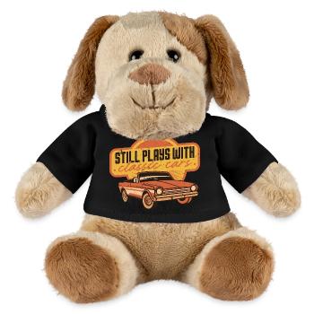 Classic Car Collector Still Plays With Classic Cars - MiniFeet® Dog Helge - black - Front
