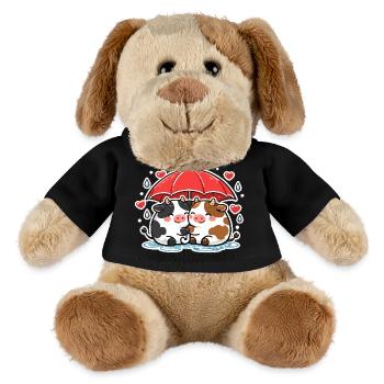 Kuhduo Unter Regenschirm - MiniFeet® Hund Helge - Schwarz - Vorne