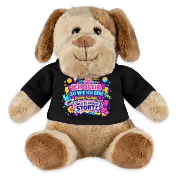 Ich Bleib So Wie Ich Bin – Allein Stark - MiniFeet® Hund Helge - Schwarz - Vorne