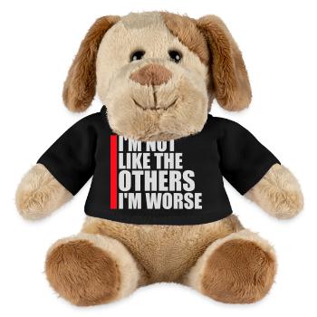 I'm Not Like The Others I'm Worse Funny Sarcasm - MiniFeet® Dog Helge - black - Front