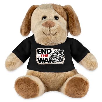 War No More – Sticker Peace & Humanity - MiniFeet® Dog Helge - black - Front