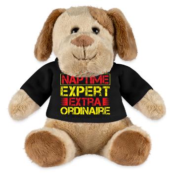 Anesthésiste Anesthésie Extra Ordinaire - Chien en peluche Helge MiniFeet® - noir - Devant
