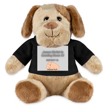 Jesus Christ Is Coming Soon !!! - MiniFeet® Dog Helge - black - Front