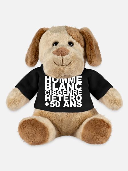 Homme_V1 - Chien en peluche Helge MiniFeet® - noir