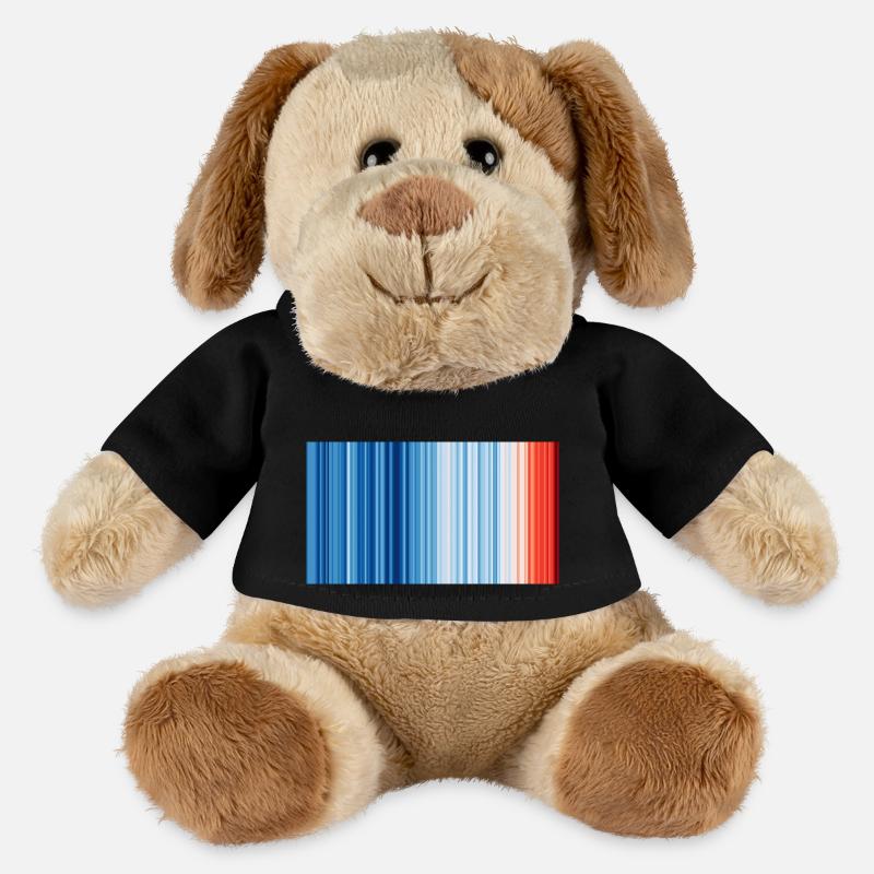 Klimawandel - Show your stripes - MiniFeet® Hund Helge - Schwarz