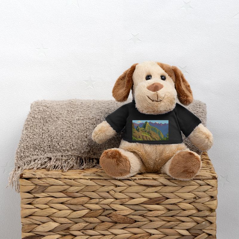 Machu Picchu, Pérou - Pixel Art Chien en peluche Helge MiniFeet®