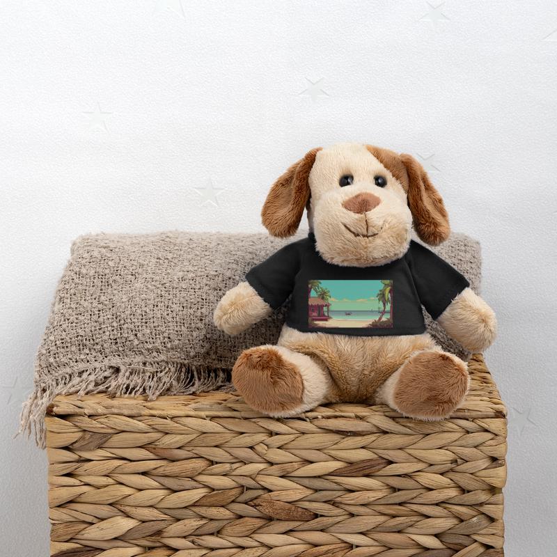 Isla Holbox, Mexique - Pixel Art Chien en peluche Helge MiniFeet®