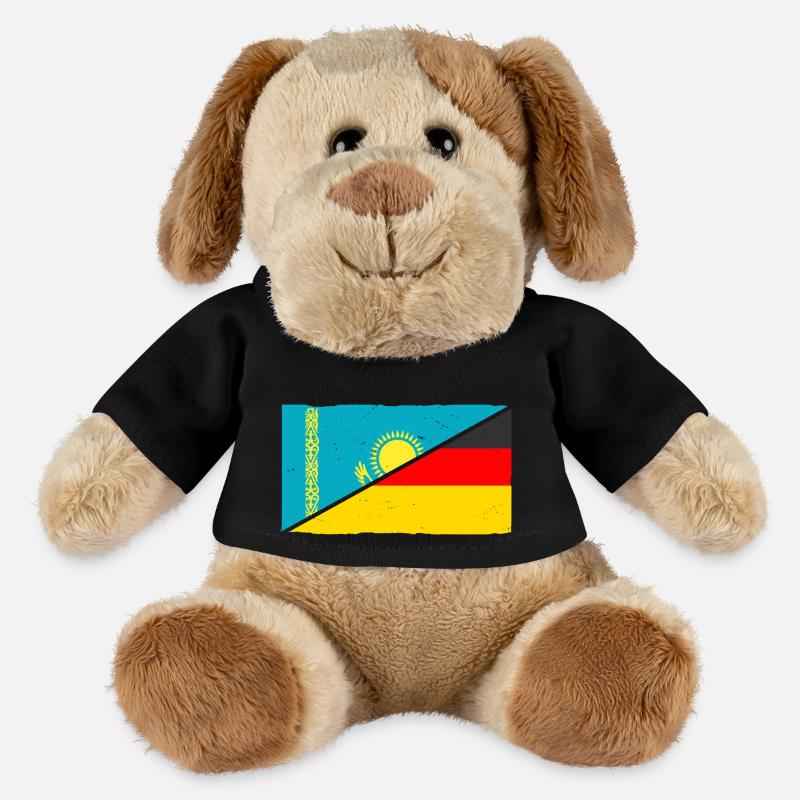 Kasachen Deutschland Kasachstan - MiniFeet® Hund Helge - Schwarz