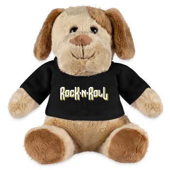 Rock'N'Roll stilisiertes Logo - MiniFeet® Hund Helge - Schwarz - Vorne