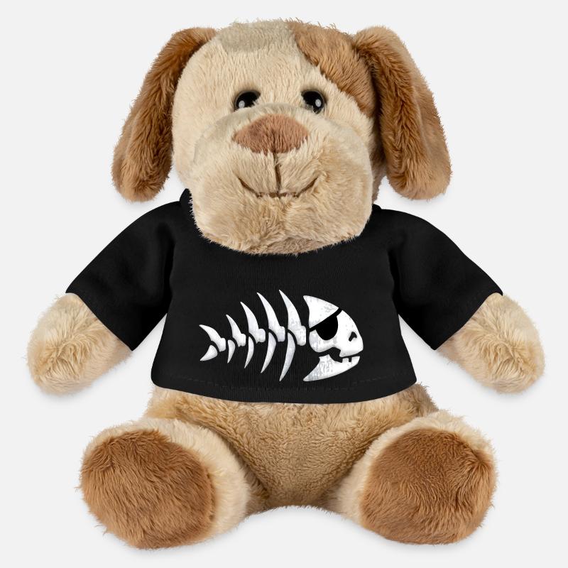 Poisson pirate - Chien en peluche Helge MiniFeet® - noir