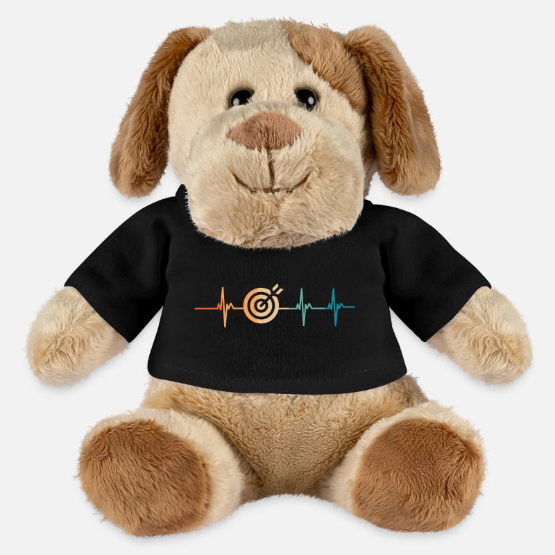 Herzschlag-Dartscheibe - MiniFeet® Hund Helge - Schwarz