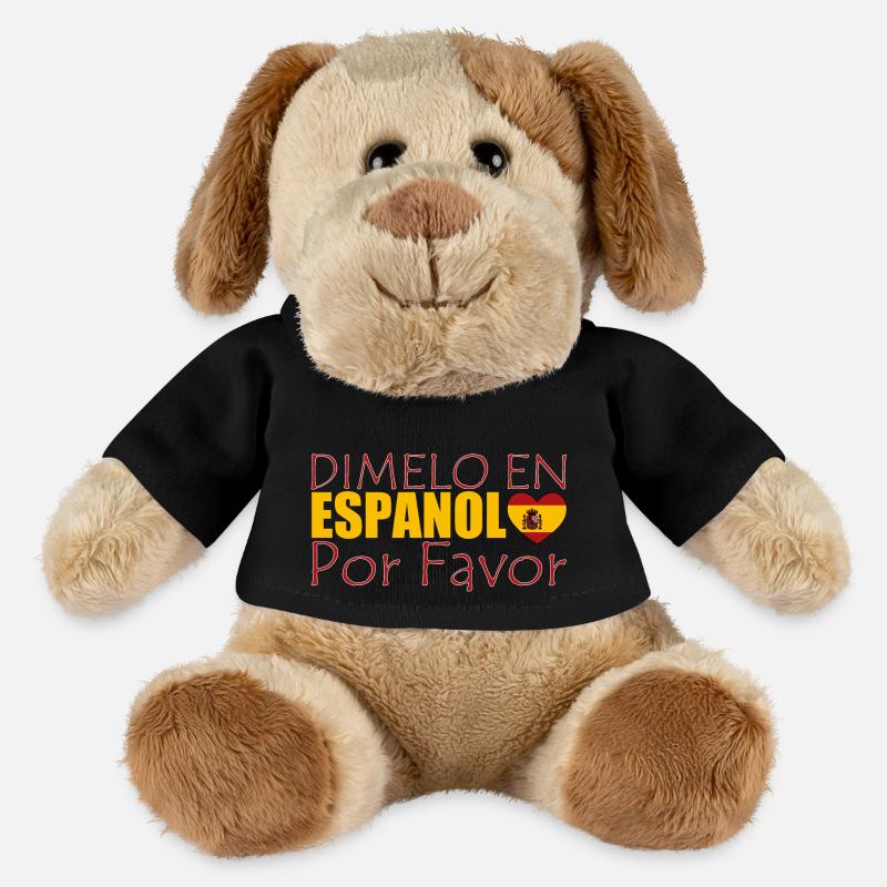Espagnol Professeur d’espagnol Langue - Chien en peluche Helge MiniFeet® - noir