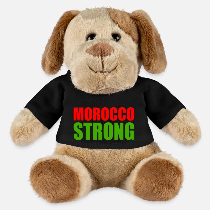 Morocco strong - Chien en peluche Helge MiniFeet® - noir