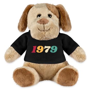 1979 Geschenk 1979 Geburtstag 1979 Retro 1979 - MiniFeet® Hund Helge - Schwarz - Vorne