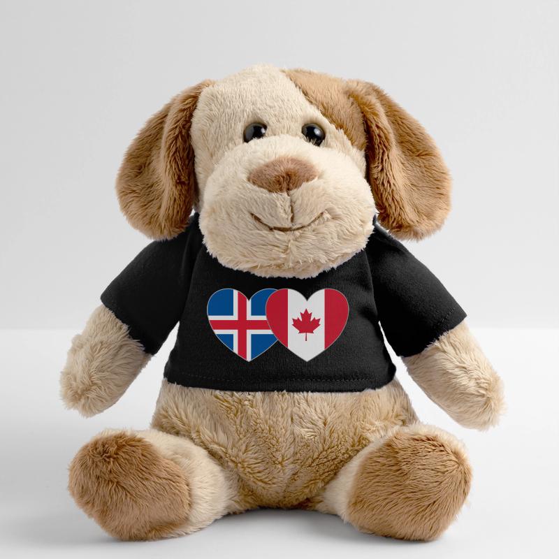 Cœur du drapeau du Canada de l’Islande Chien en peluche Helge MiniFeet®