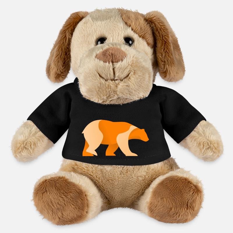 Logo de l’ours - Chien en peluche Helge MiniFeet® - noir