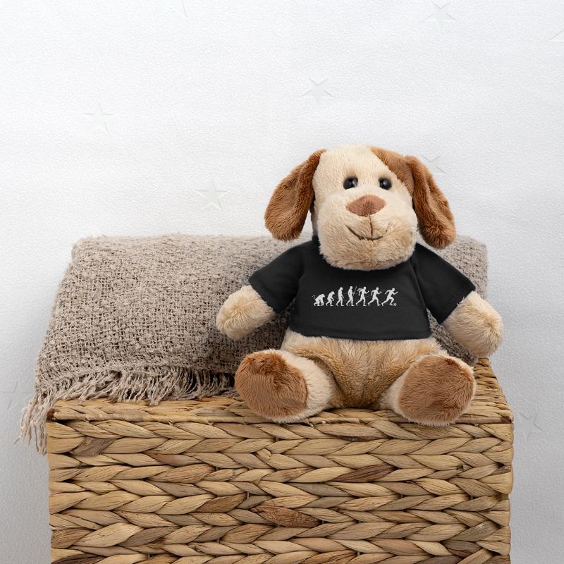 Évolution de la silhouette de course vers le football Chien en peluche Helge MiniFeet®