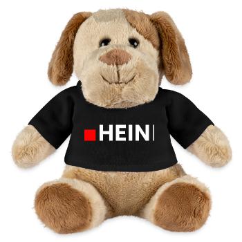HEIN | Minimalistische, lustige Reaktion - MiniFeet® Hund Helge - Schwarz - Vorne