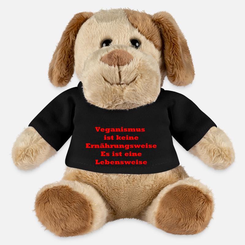 veganer Spruch - MiniFeet® Hund Helge - Schwarz