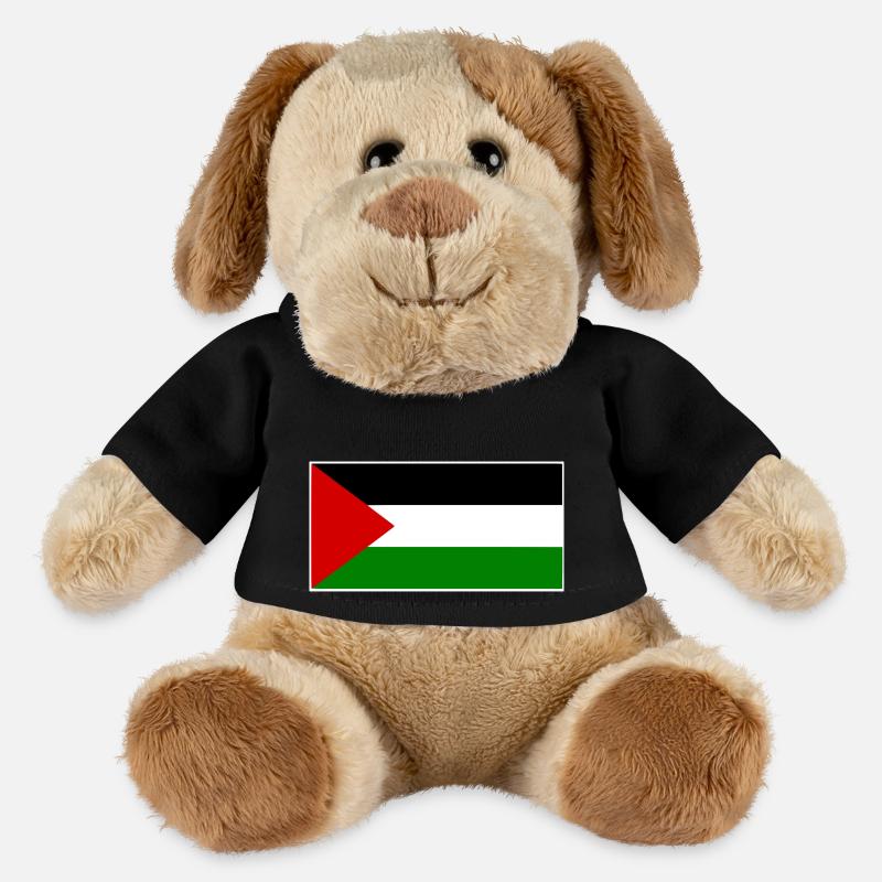 Palestine - Chien en peluche Helge MiniFeet® - noir