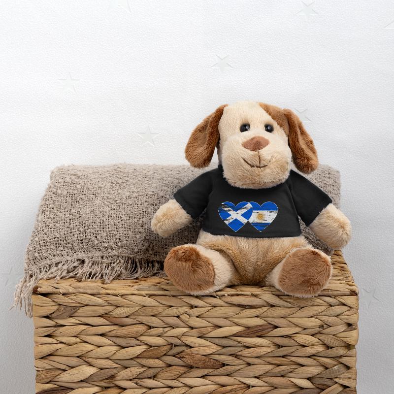 Ecosse Argentine Drapeau Coeur Utilisé Chien en peluche Helge MiniFeet®
