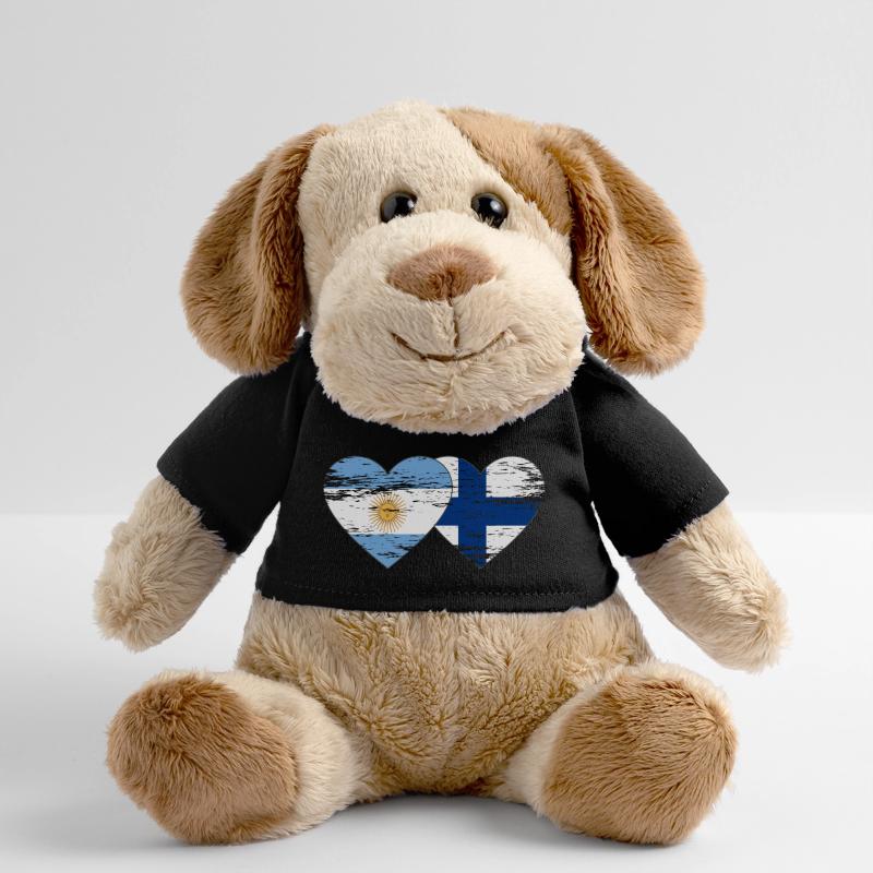 Argentine Finlande drapeau coeur utilisé Chien en peluche Helge MiniFeet®