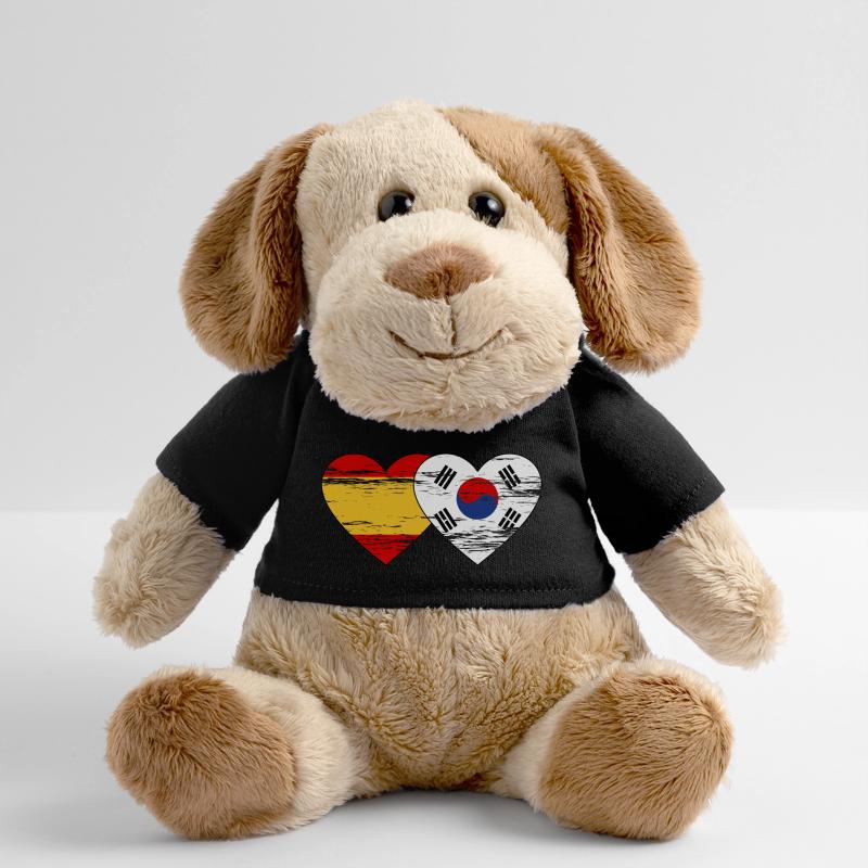 Espagne, Corée du Sud, drapeau, coeur utilisé Chien en peluche Helge MiniFeet®