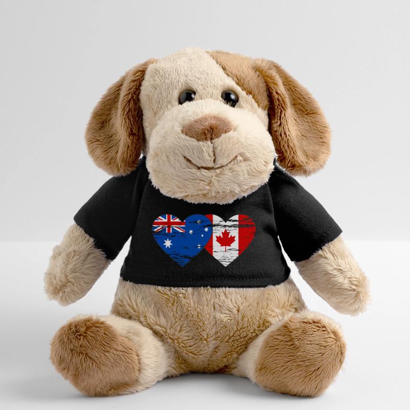 Australie Canada drapeau coeur utilisé Chien en peluche Helge MiniFeet®