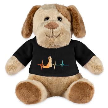 Herzschlag-Paar - MiniFeet® Hund Helge - Schwarz - Vorne