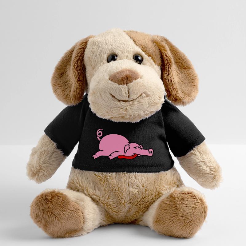 Grillon de porc mort inconscient mangeant de la viande Chien en peluche Helge MiniFeet®