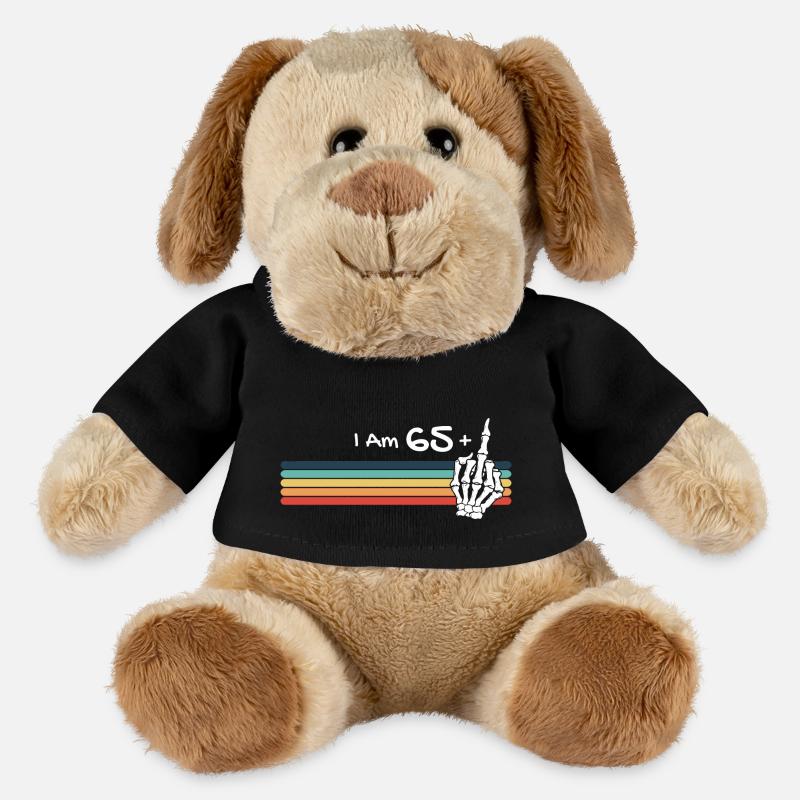 Skull Vintage - Ich bin nicht 66, ich bin 65 plus Mitte - MiniFeet® Hund Helge - Schwarz