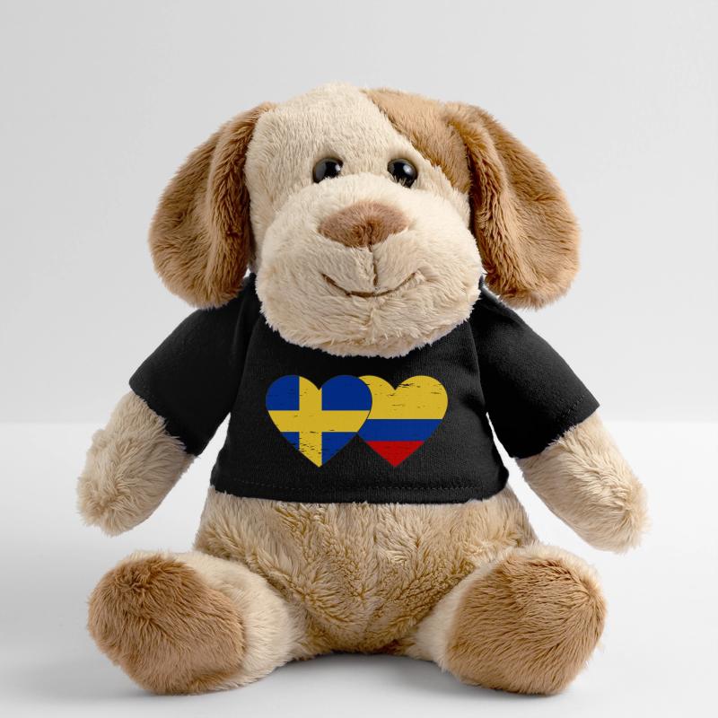 Suède Colombie drapeau coeur utilisé Chien en peluche Helge MiniFeet®