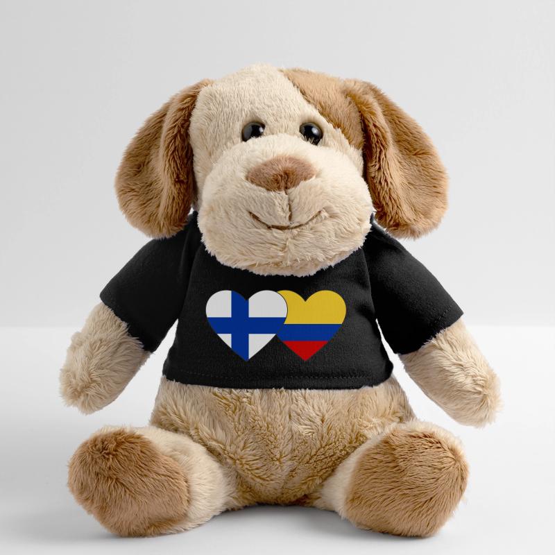 Finlande Colombie Drapeau Coeur Chien en peluche Helge MiniFeet®