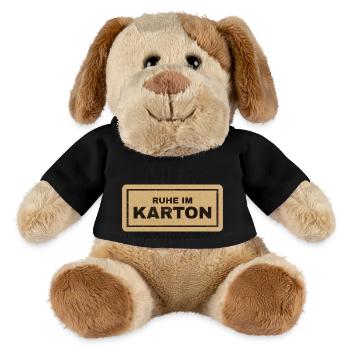 Ruhe im Karton - MiniFeet® Hund Helge - Schwarz - Vorne