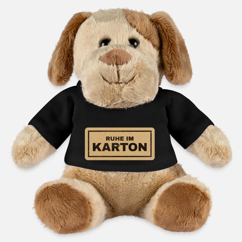 Ruhe im Karton - MiniFeet® Hund Helge - Schwarz