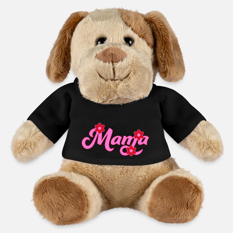 Maman Swoosh - Chien en peluche Helge MiniFeet® - noir