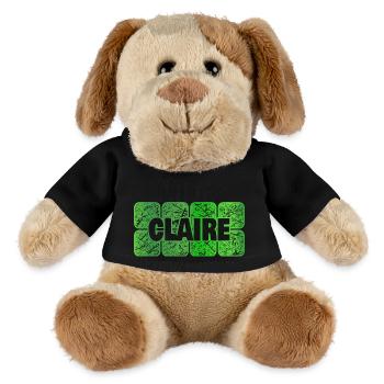 Claire - Chien en peluche Helge MiniFeet® - noir - Devant