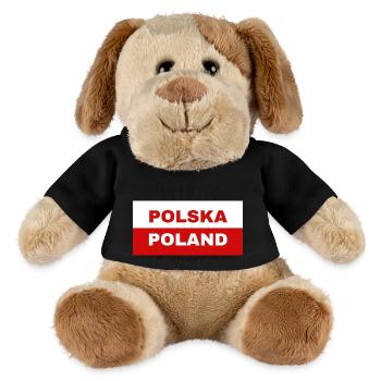 Polnische Flagge - MiniFeet® Hund Helge - Schwarz - Vorne