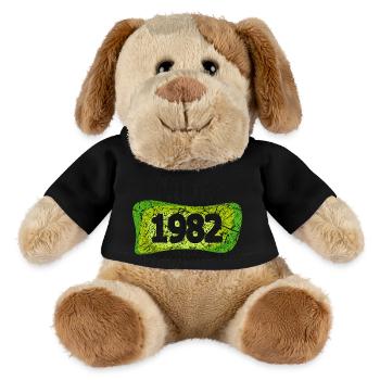 Retro 1982 - MiniFeet® Hund Helge - Schwarz - Vorne